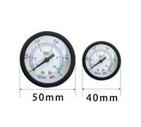 Misuratore di pressione 'aria pneumatica Y40 PT1/8" Y50 PT1/4" Manometro Mini portatile a doppia scala quadrante(Y40 MPa)