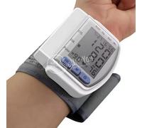 Misuratore di pressione arteriosa da polso digitale schermo LCD sfigmomanometro