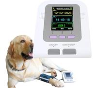 Misuratore Di Pressione Arteriosa Per Animali Domestici, Attrezzatura Veterinaria Digitale, Sfigmomanometro Elettronico a 3 Modalità E 3 Polsini, Schermo LCD Da 2,8 Pollici E Memoria Dati Da 100 Set