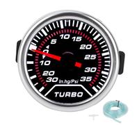 Misuratore di pressione del vuoto universale Turbo Boost manometro 35PSI lente fumé quadrante LED 52 mm