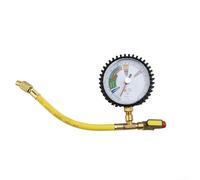 Misuratore di pressione dell'azoto per sistemi HVAC e refrigerazione, connettore SAE in ottone da 1/4 con valvola sferica, ampio display per perdite e pressione accurate