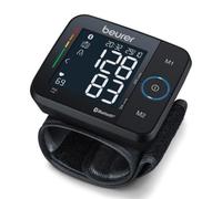 Misuratore di pressione digitale Bluetooth Smart display nero funzione aritmie AAA