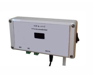 Misuratore di pressione negativa Südwind - Misuratore di pressione per caminetti dipendenti dall'aria ambiente - Tubo flessibile da 25 m
