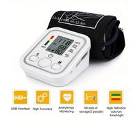 Misuratore di pressione sanguigna automatico braccio superiore BP monitoraggio