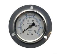 Misuratore di pressione sismica per olio, diametro 60 mm, in acciaio inox e rame, strumento di misurazione industriale (0-25 kg)