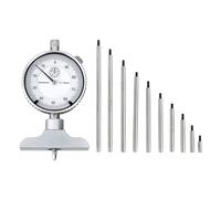 Misuratore di profondita' con comparatore e set prolunghe Fervi c