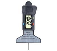 Misuratore di profondità degli pneumatici, misurazione della profondità dei pneumatici, profondità digitale - strumento di misurazione portatile portatile 0,01 mm risoluzione LCD - Test di usura per