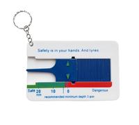 Misuratore di profondità dei pneumatici UK Digital Tires strumento di misurazione profondo | Professionale facile lettura Deepness GKey Ring incluso | Righello di spessore portatile ad alta precisione