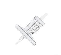 Misuratore di profondità del battistrada in acciaio inossidabile con incisione chiara per una valutazione rapida e accurata dell'usura dei pneumatici, adatto per uso automobilistico personale e