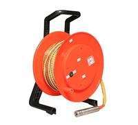 Misuratore di profondità dell'acqua con sonda in acciaio inossidabile e nastro in acciaio per misurare il livello del pozzo profondo, display di picco e indicatore luminoso per un accurato indicatore