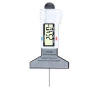 Misuratore di profondità per intaglio pneumatico, strumento di misurazione della profondità dei pneumatici, display digitale LCD di precisione 0,01 mm con molla di richiamo intervallo di misurazione 0