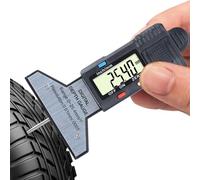 Misuratore di profondità per pneumatici - Misuratore di profondità del pneumatico, display LCD digitale, misuratore di profondità del battistrada, display LCD digitale, precisione 0,01 mm, con tester