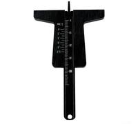 Misuratore di profondità pneumatici per auto, strumento leggero e portatile per valutare l'usura del battistrada (nero)