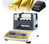 Misuratore Di Purezza E Tester Elettronico Digitale For Oro Densimetro For Metalli Preziosi Da 300g/600g/1200g Tester Di Densità Ad Alta Precisione For Oro E Argento(1200k+printer)