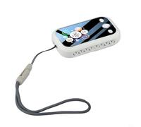 Misuratore di qualità dell'aria con display HD per PM1.0 PM2.5 PM10, temperatura e umidità, rilevatore di polvere portatile con avviso a colori e allarme per interni, bianco