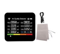 Misuratore di qualità dell'aria intelligente 14 in 1 HCHO PM2.5 VOC Detector Humidità Temidità WiFi Tester di qualità dell'aria interna per app Tuya