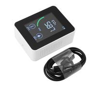 Misuratore di qualità dell'aria NDIR Monitor di CO2 Tester di umidità della temperatura Ricarica USB Compatto multifunzionale per casa e ufficio