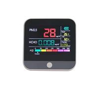 Misuratore di qualità dell'aria Tester for interni PM2.5 Misuratore di formaldeide Rilevatore di gas HCHO TVOC Tempo reale Temp/Hum, Eccellente sensibilità