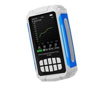 Misuratore di Radiazioni del Campo Elettromagnetico, Rilevatore di Radiazioni del Campo Elettromagnetico Portatile 5 in 1 per RF, EF, MF, Temperatura, umidità, Dosimetro di (WHITE)