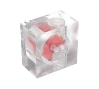 Misuratore di raffreddamento ad acqua acrilico per fili G1/4 Traccia efficacemente il flusso del refrigerante (D)