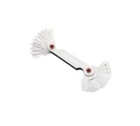 Misuratore di raggio in acciaio inossidabile Calibro a spina filettata for misurazione del passo della vite in pollici metrico da 55/60 gradi(55 degree inch)