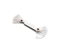 Misuratore di raggio in acciaio inossidabile Calibro a spina filettata for misurazione del passo della vite in pollici metrico da 55/60 gradi(60 degree metric)