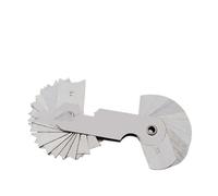 Misuratore di raggio in acciaio inossidabile Modello di raggio R calibro R1-6.5 7.5-15 15.5-25 26-80 piastra di misura del raggio calibro di raccordo Esterno Interno(R15-25)