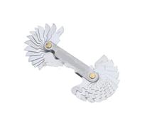 Misuratore di raggio in acciaio inossidabile Modello di raggio R calibro R1-6.5 7.5-15 15.5-25 26-80 piastra di misura del raggio calibro di raccordo Esterno Interno(55 Degree)