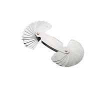 Misuratore di raggio in acciaio inossidabile Modello di raggio R Gauge R7.5-15 Piastra di misura del raggio Calibro di raccordo Esterno Interno Concavo ConvessoStrumenti di misurazione