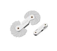 Misuratore di raggio in acciaio inossidabile R1-6.5 7-14.5 15-25 26-80 piastra di misura del raggio calibro di raccordo Esterno Interno Concavo Convesso Strumento di misura(R7-14.5)