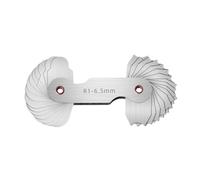 Misuratore di raggio in acciaio inossidabile R1-6.5 7-14.5 15-25 26-80 piastra di misura del raggio calibro di raccordo Esterno Interno Concavo Convesso Strumenti di misura(R1-6.5)