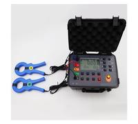 Misuratore di resistenza, Tester digitale di resistenza terra a doppio morsetto a 3 e 4 poli Test resistività del suolo a 20V/48V con inteaccia USB