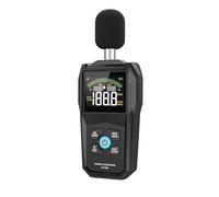 Misuratore di rumore 30-130dB Display retroilluminato a colori Frequenza campionamento lenta e veloce Microfono capacitivo Monitor del livello sonoro