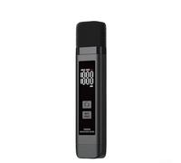 Misuratore di rumore digitale palmare 30-130 dB, tester del livello sonoro con registrazione dei dati e LCD chiaro per il monitoraggio industriale, nero