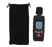 Misuratore di rumore portatile con funzione di blocco max/min | Gamma 30-130 dB, precisione ± 1,5 dB, schermo retroilluminato bianco, LCD a 4 cifre, basso per indicatore della batteria