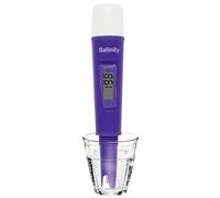 Misuratore di salinità per test di scelta dell'acqua da 0 a 19,99 PPT, misurazione del contenuto di sale, con tappo protettivo da 0 °C a 50 °C, ideale per analisi di zuppe di acqua di mare in acquari