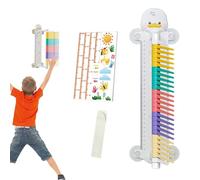 Misuratore di salto verticale, righello per salti alti per bambini, asta di allenamento regolabile, design educativo ABS, prodotto durevole e leggero, per i bambini come regalo per lo