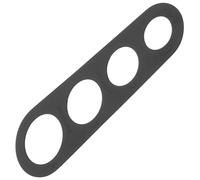 Misuratore di Spaghetti Nero a 4 Fori in Acciaio Inossidabile | Design Piatto e Liscio, Misura Rapida delle Porzioni, per Fettuccine e Noodles in Cucina
