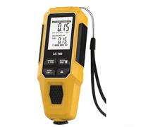 Misuratore di spessore del rivestimento digitale 0-2000µm Rilevamento automatico Fe/NFe Dual Mode Display LCD Analisi dati statistica per verniciatura industriale Test dei metalli Nero Giallo (Giallo)