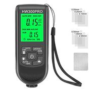 misuratore di Spessore del Rivestimento Digitale Professionale con Funzione di spegnimento Automatico della Fune Portatile,Misuratore di Spessimetro Vernice Auto, misuratore di Spessore (Nero)