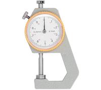 Misuratore di Spessore della Pelle, Quadrante a Testa Piatta in Pelle Conciata Al Vegetale Strumento di Precisione e Precisione Strumento di Misurazione dello Spessore per Carta in Pelle(0-20mm)