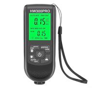 Misuratore di spessore della vernice dell'auto, misuratore di profondità digitale palmare con display LCD, 0-1000 micron, per rilevamento automatico Fe/NFe (nero)
