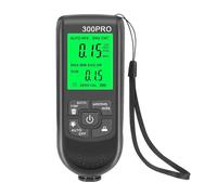 Misuratore di spessore della vernice for auto da 0-2000 um, strumenti manuali for la verniciatura, misuratore for tester for Alta sensibilità(Black)