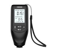 Misuratore di spessore della vernice for auto HW400 del rivestimento pellicola for Strumento verniciatura manuale Accessori for test for Fe/NFE(HW400 Black)