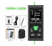 Misuratore di Superficie terrestre con Navigazione GPS Portatile Misuratore di Misura A 2 Vie Telemetro Misuratore di Distanza Verde Mini Telemetro Digitale 60M 100M(DG100)