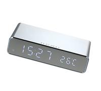 Misuratore di temperatura a fili dell'orologio di Digital dell'orologio di Digital del caricatore a fili del caricatore ℃ / ℉ Dispositivo di carico a fili commutabile Sveglia