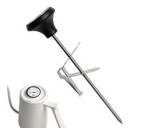 Misuratore di temperatura da caffè | Termometro da latte per uso | Termometro da caffè con clip in acciaio sicure | Strumento per la birra per espresso, schiuma, arte latte, caffetteria, Home