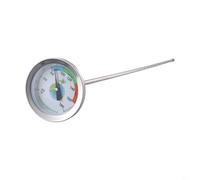 Misuratore di temperatura del suolo in acciaio inossidabile 304, con sonda lunga, per fertilizzante per la cura delle piante da giardino, con scala di lettura chiara da 4,4 a 82,2 °C