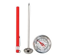 Misuratore Di Temperatura Del Terreno | Calibro Della Temperatura Della Terra In Acciaio | Strumento Di Giardinaggio Preciso Per Vasi Di Piantagione E Compostaggio