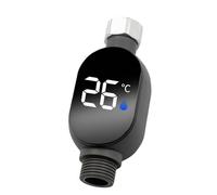 Misuratore di temperatura della doccia, misuratore di temperatura della doccia | Misuratore di temperatura 'acqua con display a LED,Monitor intelligente impermeabile per il bagno della cucina del